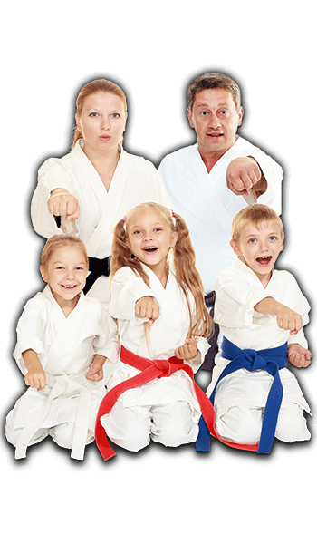 Martial Arts Lessons for Families in Wauconda IL - Sitting Group Family Banner